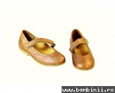 Pantofi balerini copii - Pantofi copii Olimpia bronz